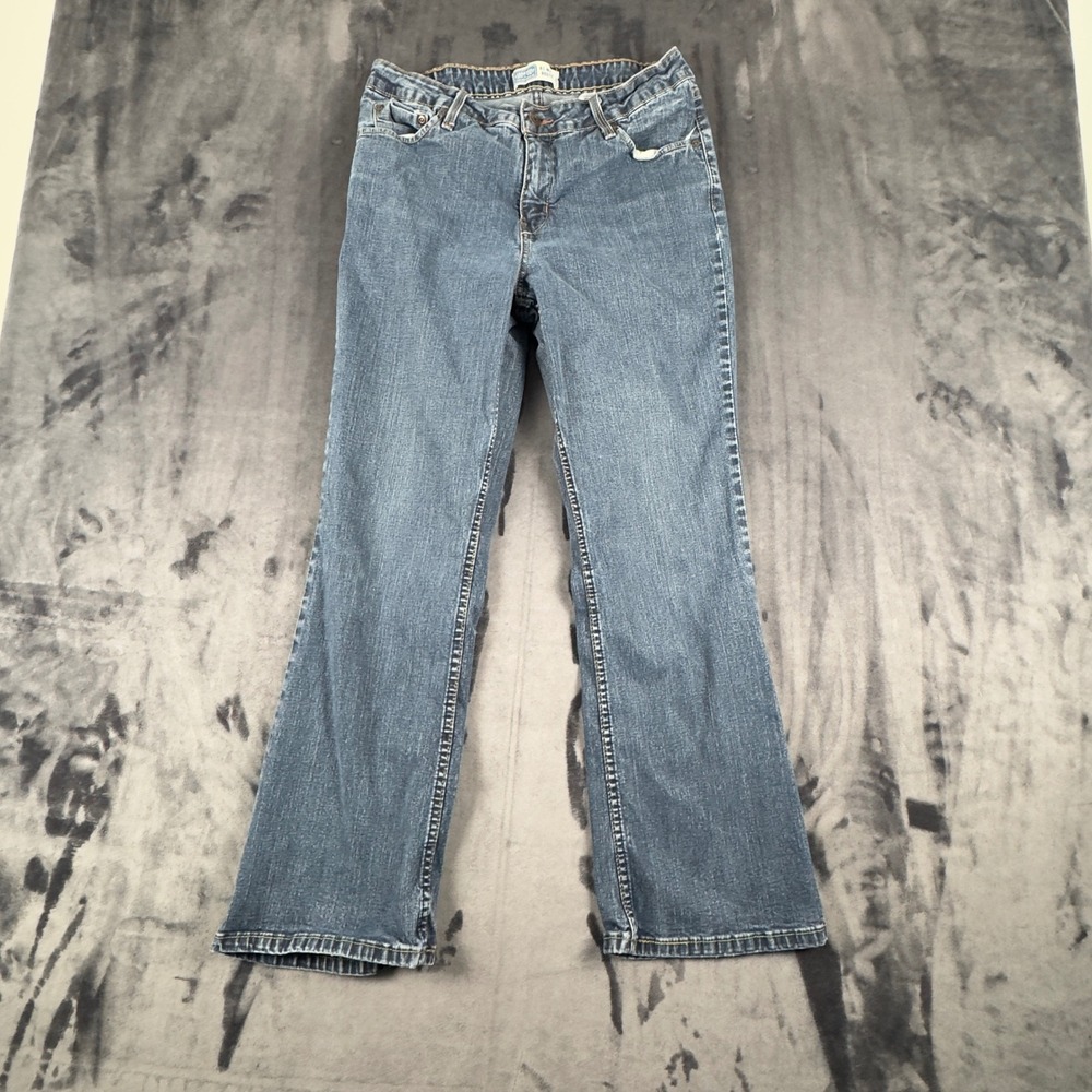 Signature by Levi Strauss Jeans Misses 12 Short Blue Bootcut Mid Rise Denim 4253